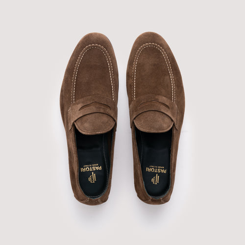 Antonius Men's Suede Loafer Chestnut