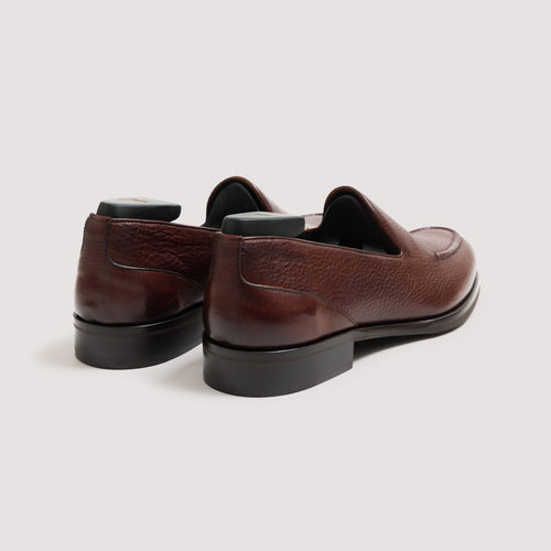 Justin Men's Loafer Pebble Grain Cadmio