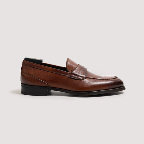 Theodore Men's Loafer Pebble Grain Tan