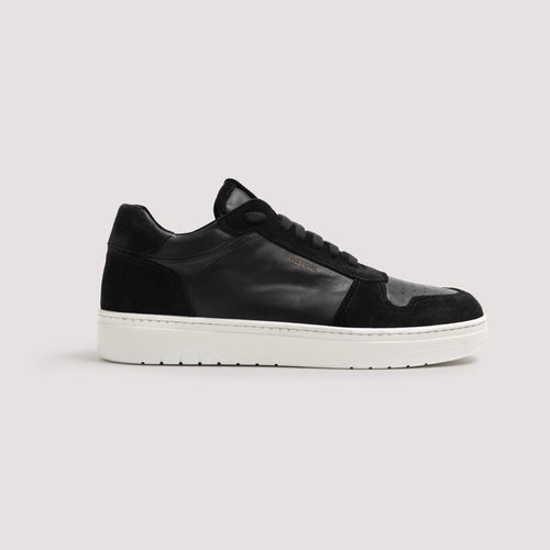 Salonius Men's Italian Sneaker Nero/Schwartz