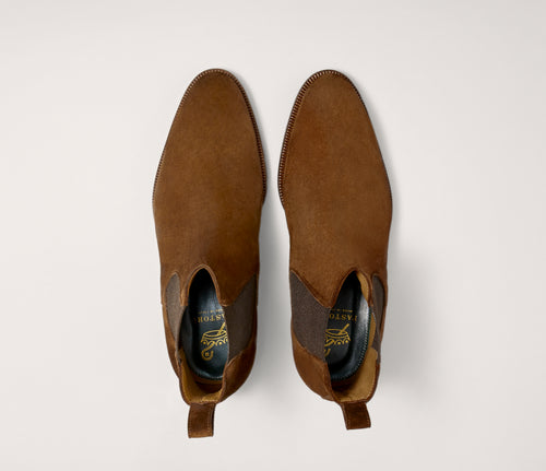Pertinax Brown Men's Chelsea Boots Suede