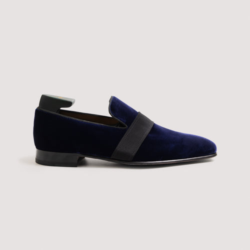 Galba Velvet Men's Formal Loafer Navy