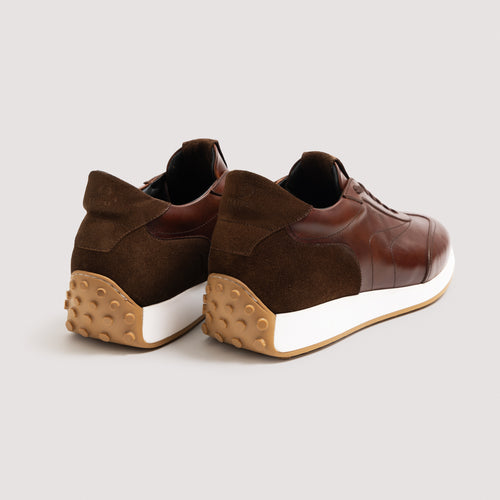 Heraclius Men's Italian Sneaker Cadmio/Chestnut