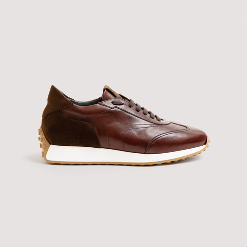 Heraclius Men's Italian Sneaker Cadmio/Chestnut