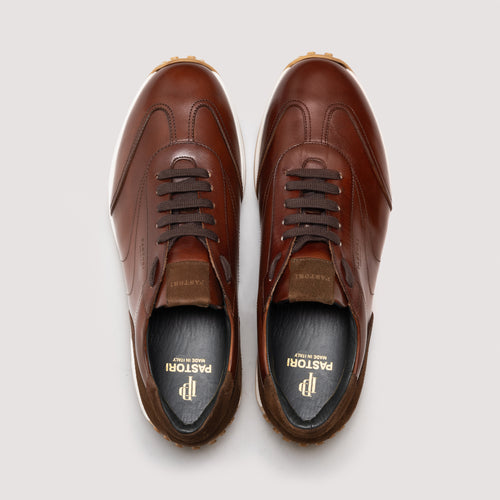 Heraclius Men's Italian Sneaker Cadmio/Chestnut
