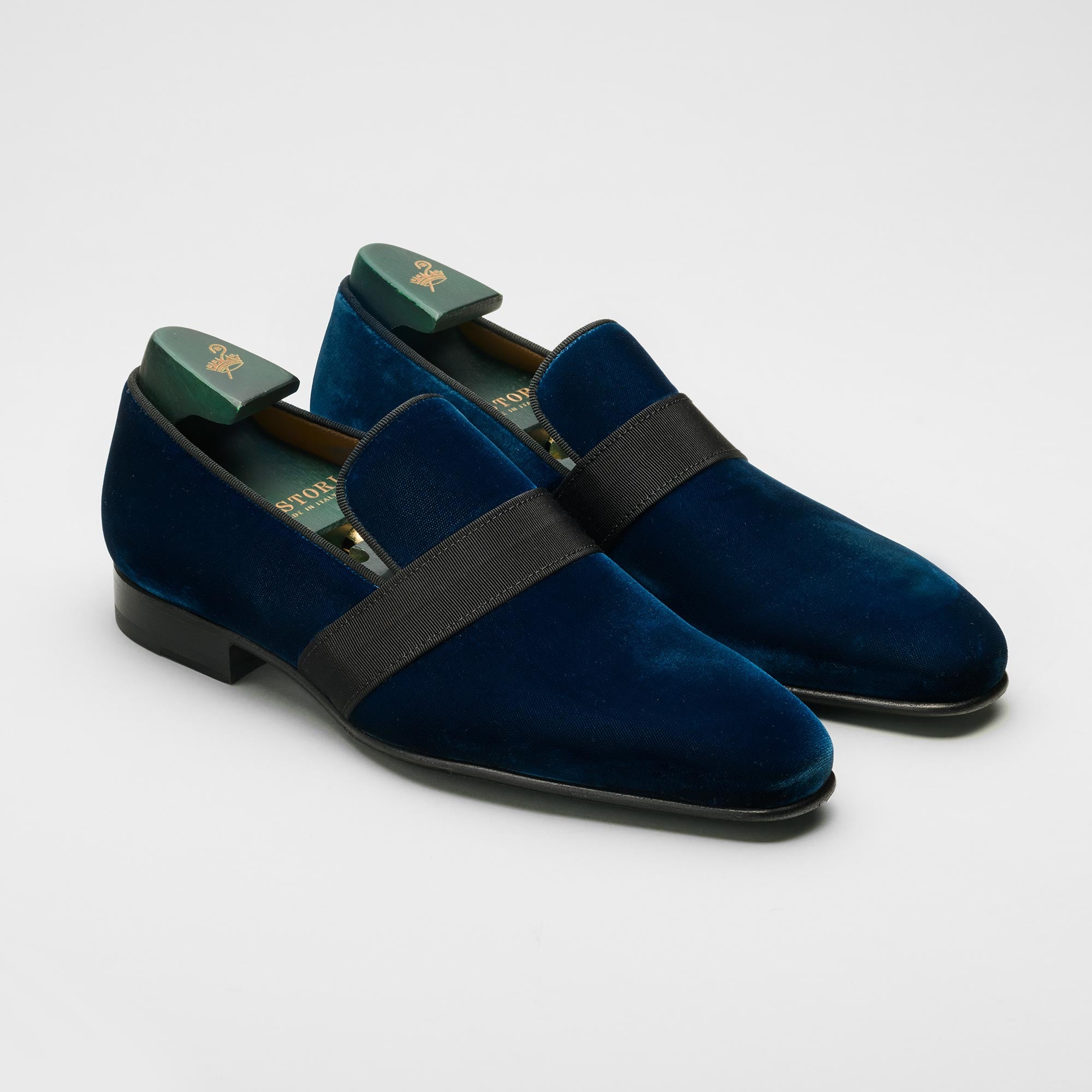 men's suede blue loafer, formal, made in italy, handmade