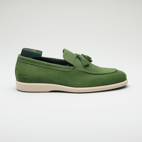 Quintillus Hybrid Men's Loafer Suede Agave | Men's Footwear – Pastori